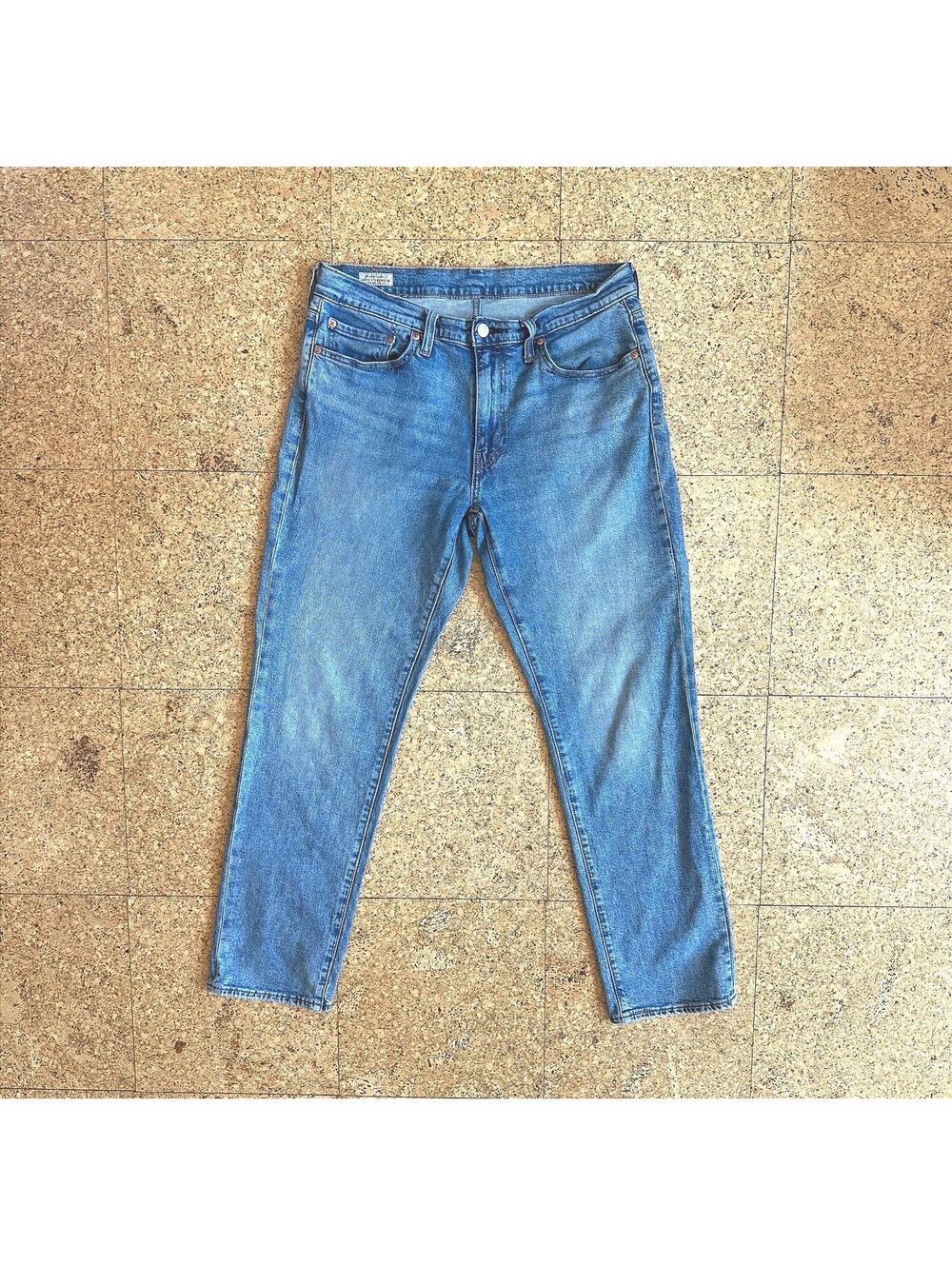Levi's 541 Athletic Fit Straight Leg Jeans Men's W33 L32 Blue Stretch Denim